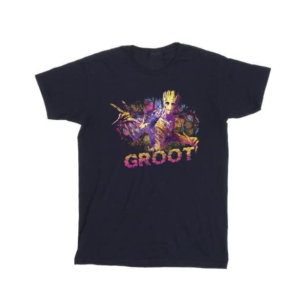 Marvel Guardians Of The Galaxy Abstrakt Groot T-shirt i bomull för flickor