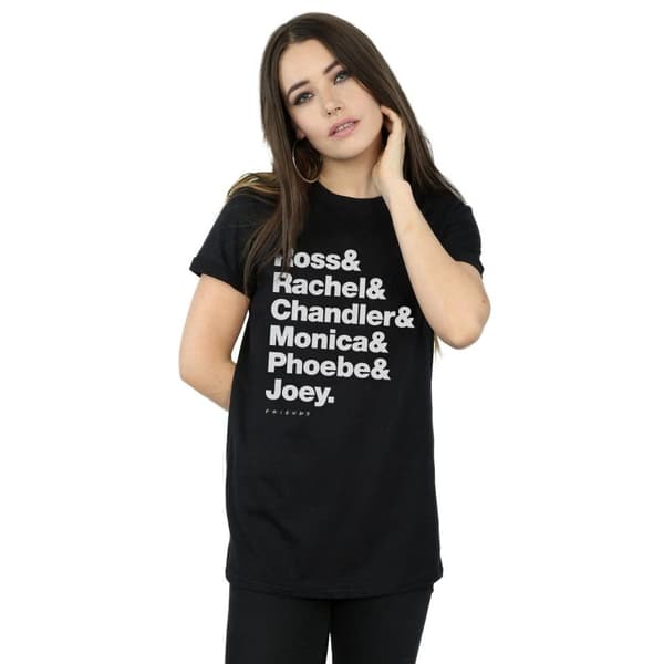 Friends Womens/Ladies First Names Text Cotton Boyfriend T-Shirt