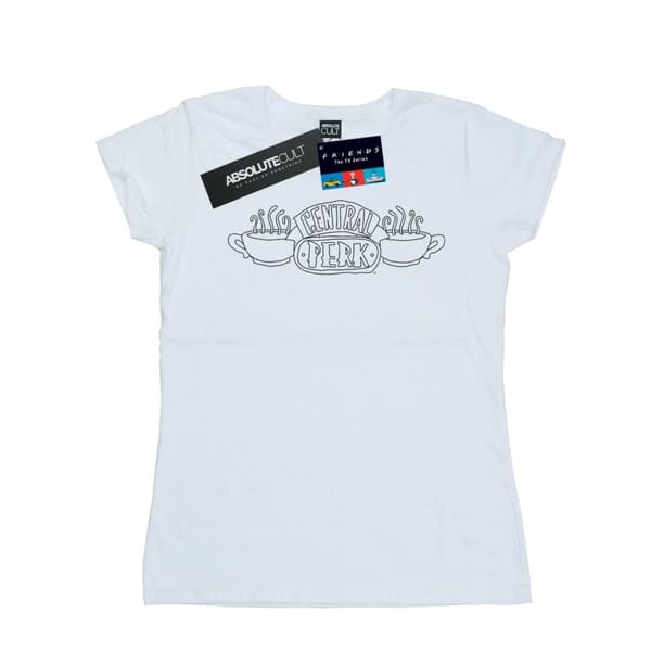 Friends Dam/dam Central Perk Outline T-shirt i bomull