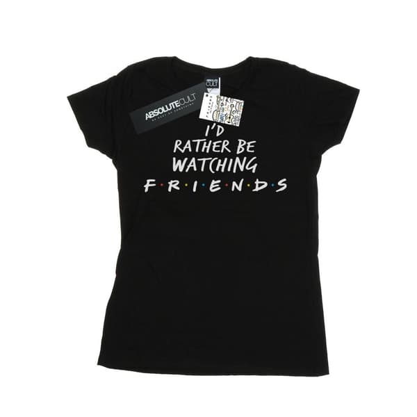 Friends Womens/Ladies Rather Be Watching Cotton T-Shirt