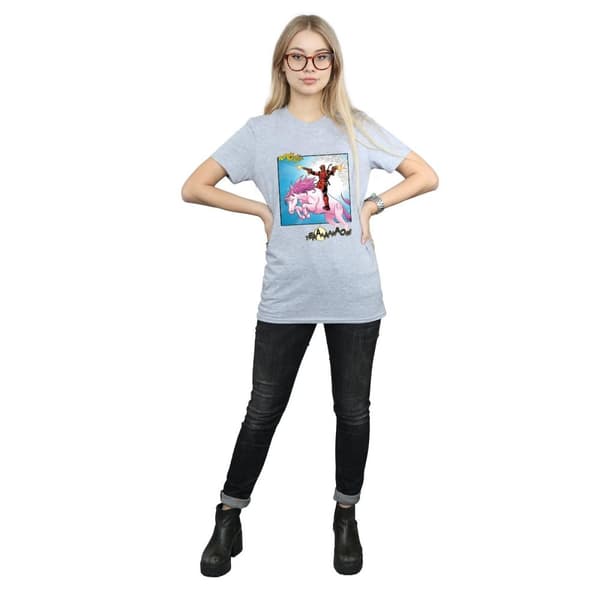 Marvel Dam/Tjej Deadpool Hey You Bomull Boyfriend T-shirt