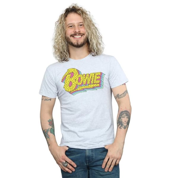 David Bowie Mens Moonlight 90s Logo T-Shirt