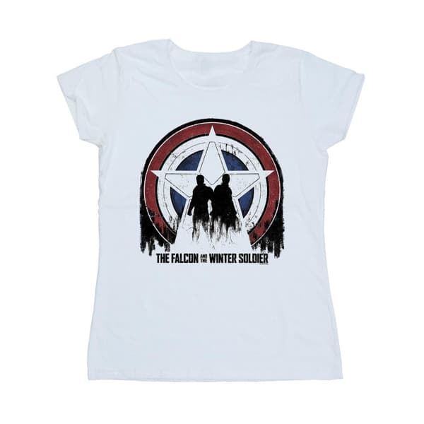Marvel Womens/Ladies The Falcon And The Winter Soldier Star Silhouettes Cotton T-Shirt