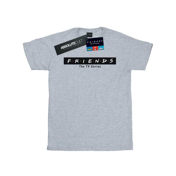 Friends Pojkvänst-shirt i bomull med logotypblock för damer/damer