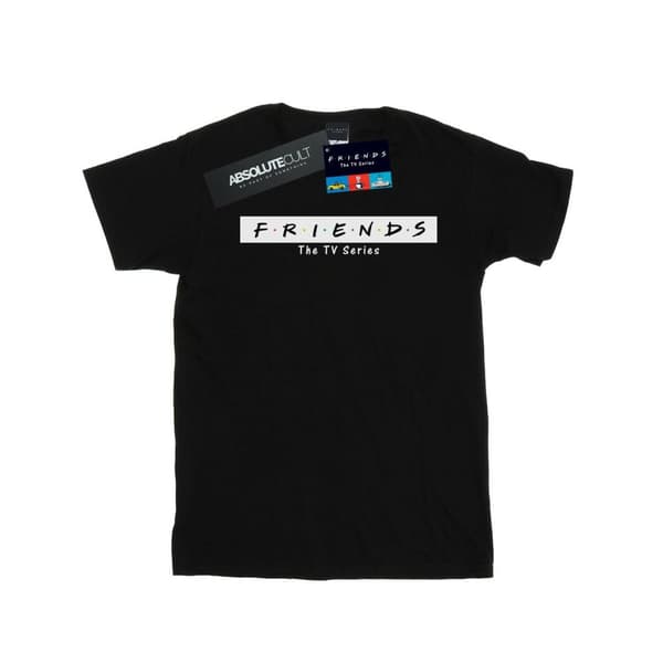 Friends Pojkvänst-shirt i bomull med logotypblock för damer/damer