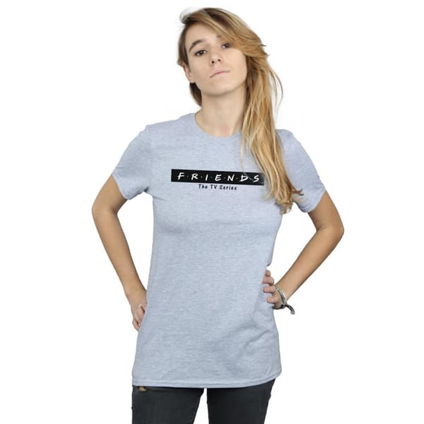 Friends Womens/Ladies Logo Block Cotton Boyfriend T-Shirt