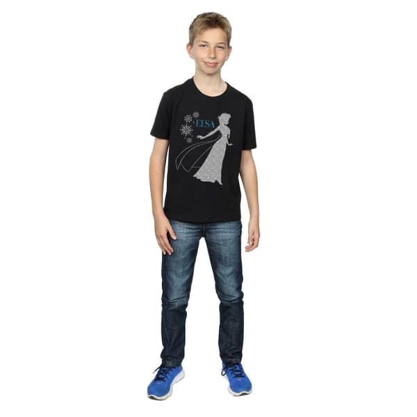 Disney Pojkar - Frozen Elsa Christmas Silhouette T-shirt