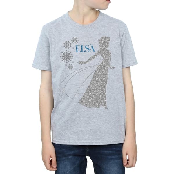 Disney Pojkar - Frozen Elsa Christmas Silhouette T-shirt