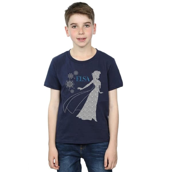 Disney Pojkar - Frozen Elsa Christmas Silhouette T-shirt