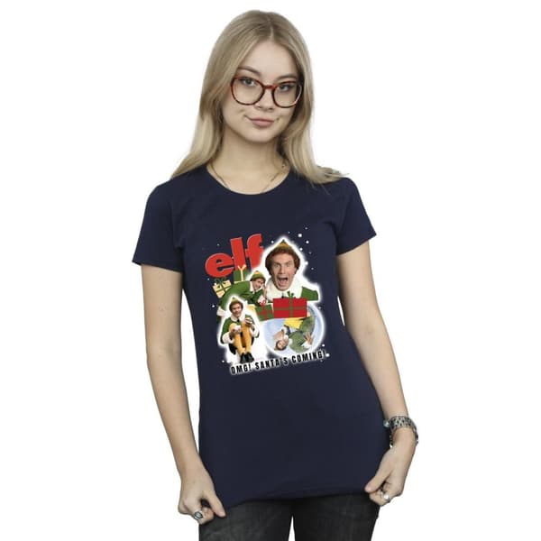 Elf Dam/dam Buddy Collage - T-shirt i bomull