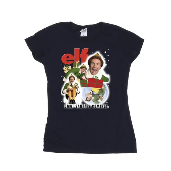 Elf Dam/dam Buddy Collage - T-shirt i bomull