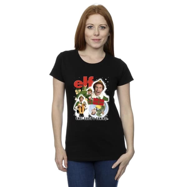 Elf Dam/dam Buddy Collage - T-shirt i bomull