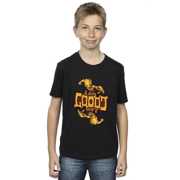 Marvel Boys Guardians Of The Galaxy Groot Inverted Grain T-Shirt