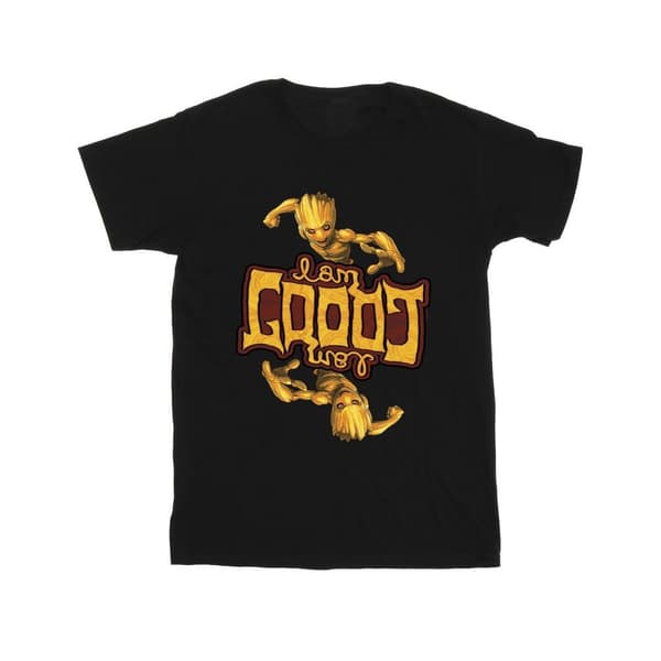 Marvel Boys Guardians Of The Galaxy Groot Inverted Grain T-Shirt