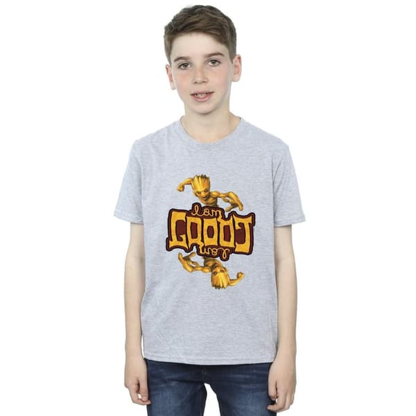 Marvel Boys Guardians Of The Galaxy Groot Inverted Grain T-Shirt