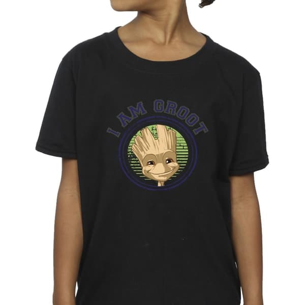 Guardians Of The Galaxy Flickor Groot Varsity Bomulls-T-shirt