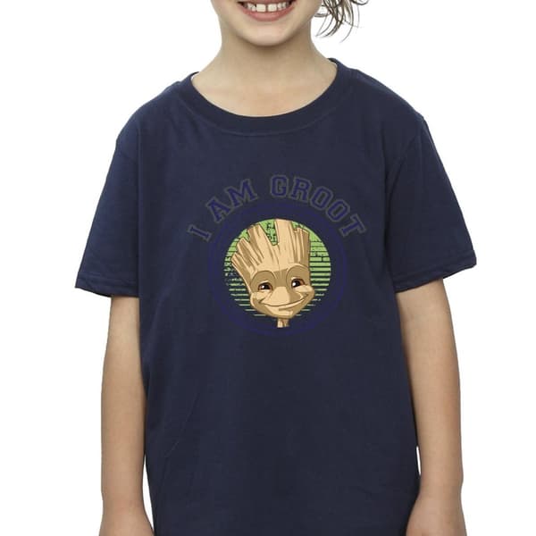 Guardians Of The Galaxy Flickor Groot Varsity Bomulls-T-shirt