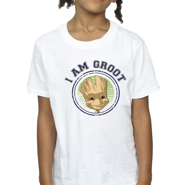 Guardians Of The Galaxy Flickor Groot Varsity Bomulls-T-shirt