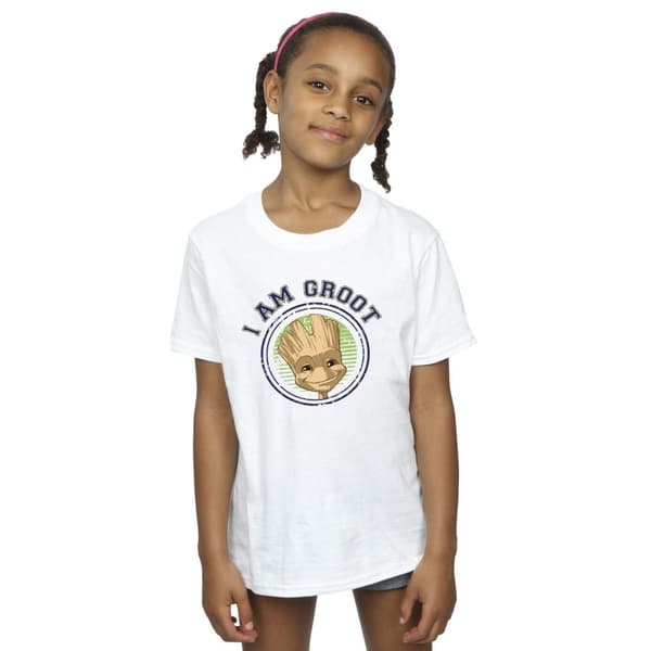 Guardians Of The Galaxy Flickor Groot Varsity Bomulls-T-shirt