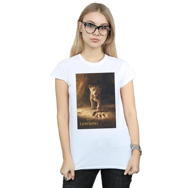 Disney Womens/Ladies The Lion King Movie Simba Poster Cotton T-Shirt