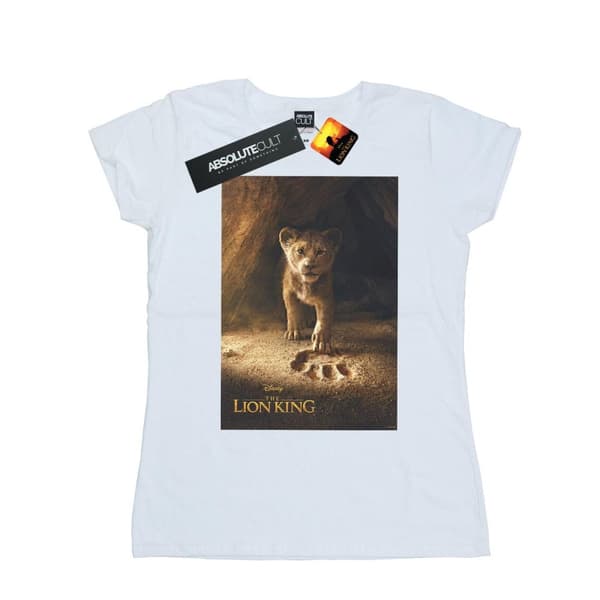 Disney Womens/Ladies The Lion King Movie Simba Poster Cotton T-Shirt