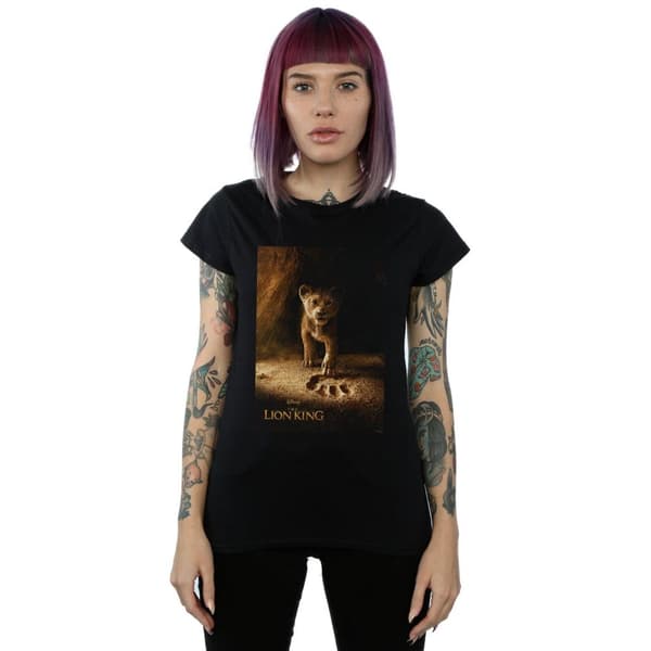 Disney Womens/Ladies The Lion King Movie Simba Poster Cotton T-Shirt