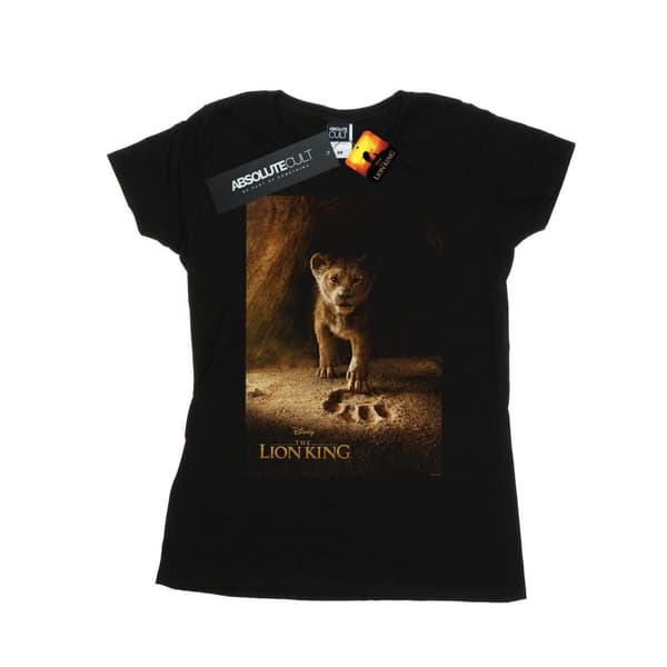 Disney Womens/Ladies The Lion King Movie Simba Poster Cotton T-Shirt