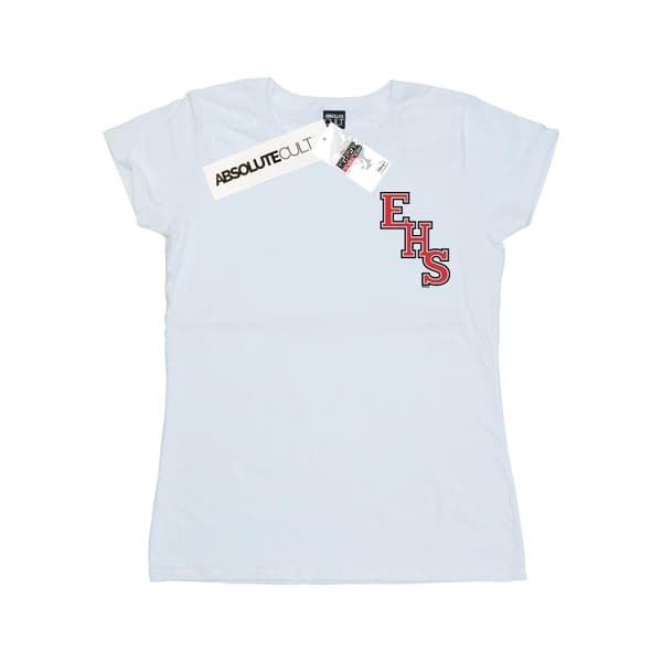Disney Womens/Ladies High School Musical The Musical EHS Logo Breast Print Cotton T-Shirt