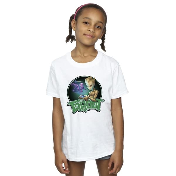 Marvel Girls Guardians Of The Galaxy Groot Gaming Ring Cotton T-Shirt