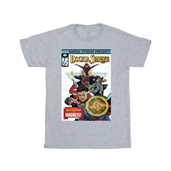 Marvel Doctor Strange - T-shirt med serieomslag för herrar Sports Grey XXL