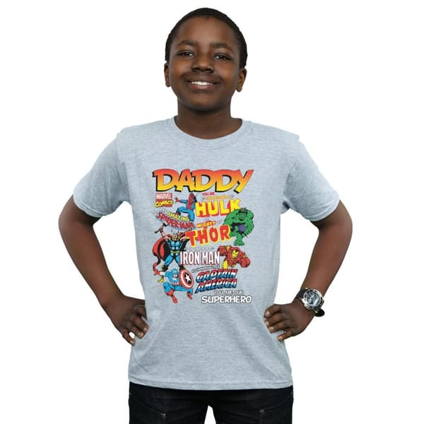 Marvel Boys Our Dad Superhero T-Shirt