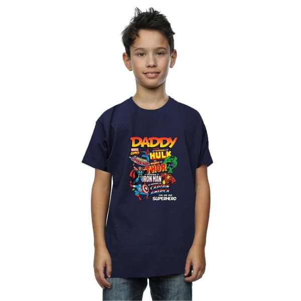 Marvel Boys Our Dad Superhero T-Shirt