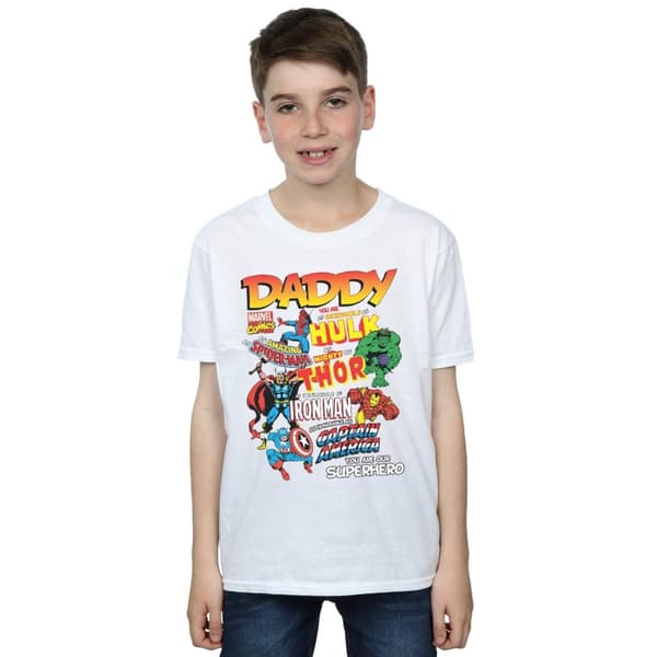 Marvel Boys Our Dad Superhero T-Shirt
