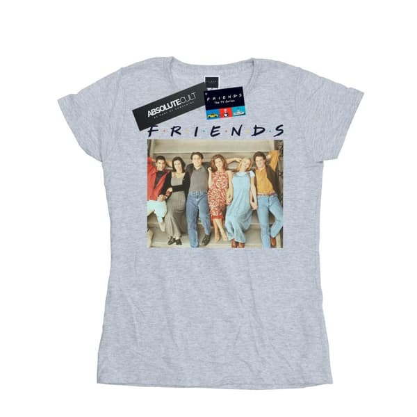 Friends T-shirt i bomull för damer/kvinnor - Group Photo Stairs