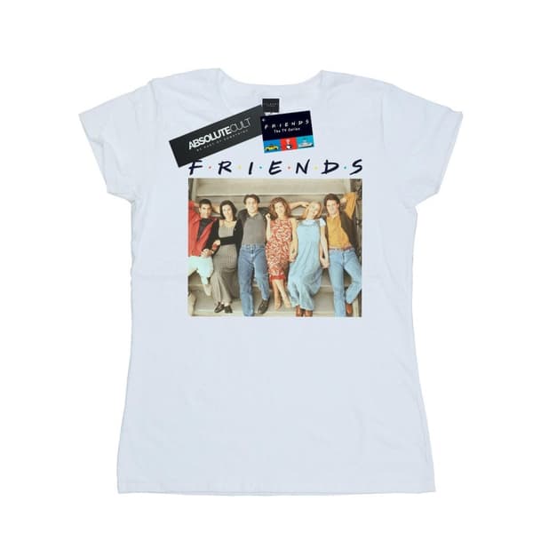 Friends T-shirt i bomull för damer/kvinnor - Group Photo Stairs