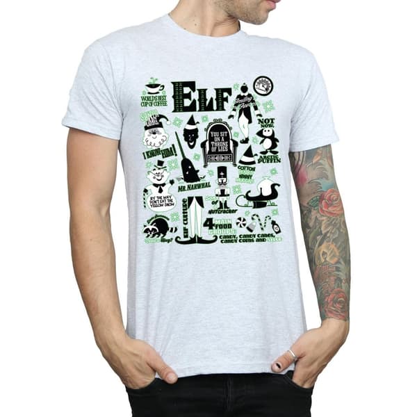 Elf Mens Infographic Poster T-Shirt