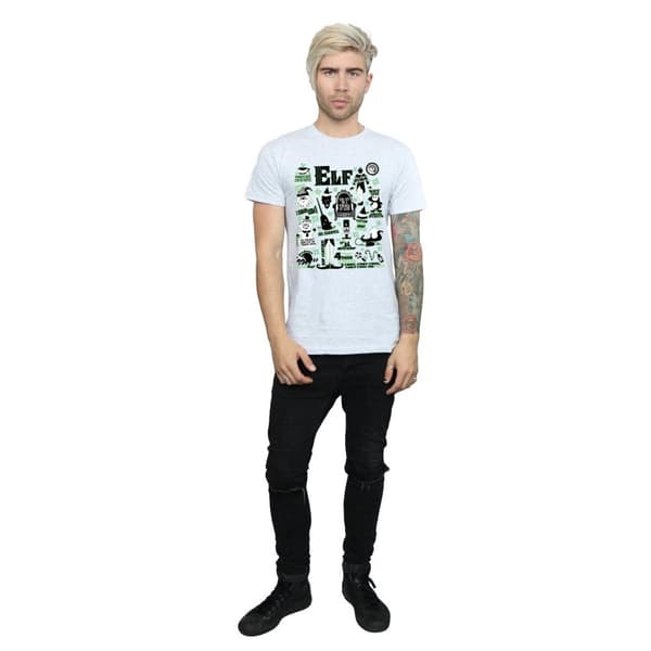 Elf Mens Infographic Poster T-Shirt