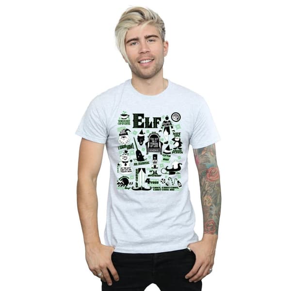 Elf Mens Infographic Poster T-Shirt