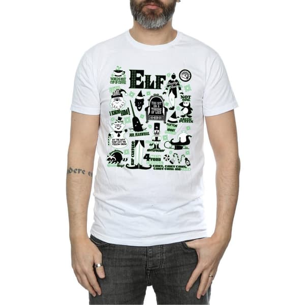 Elf Mens Infographic Poster T-Shirt