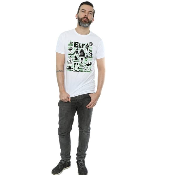 Elf Mens Infographic Poster T-Shirt