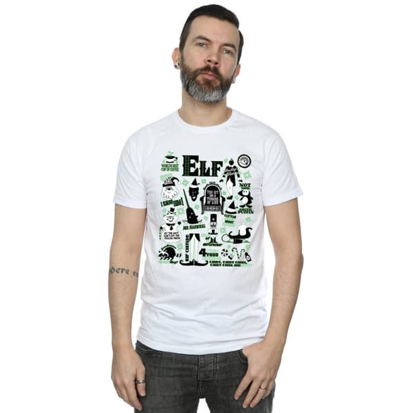 Elf Mens Infographic Poster T-Shirt