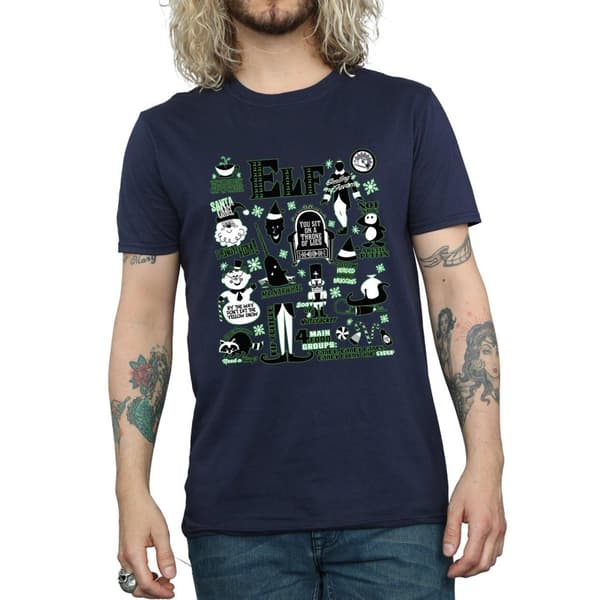 Elf Mens Infographic Poster T-Shirt