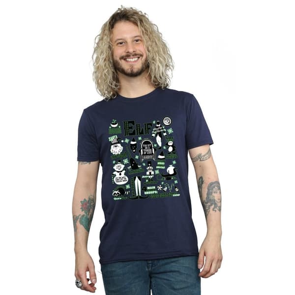 Elf Mens Infographic Poster T-Shirt
