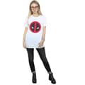 Miniatyrbild 4 av 5: Marvel Dam/Tjej - Deadpool - Boyfriend-t-shirt i bomull med stor ren logotyp