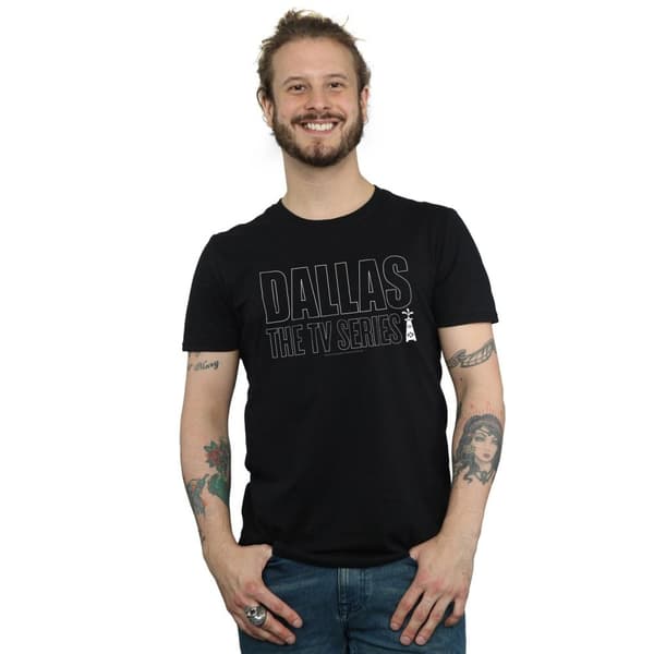 Dallas T-shirt med TV-seriers logotyp för herrar