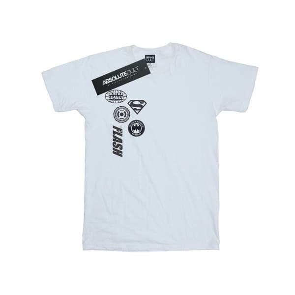 DC Comics T-shirt med ikoner från Justice League för pojkar