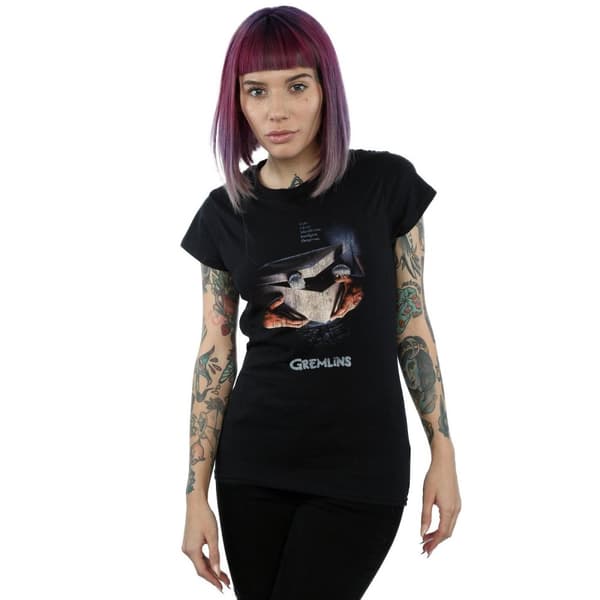 Gremlins Womens/Ladies Gizmo Distressed Poster Cotton T-Shirt