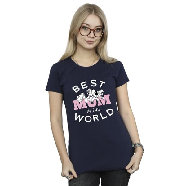 Disney Womens/Ladies 101 Dalmatians Best Mum In The World Cotton T-Shirt