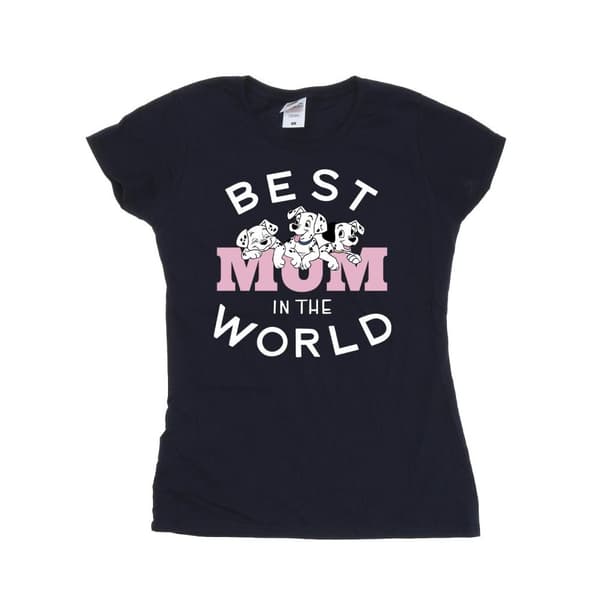 Disney Womens/Ladies 101 Dalmatians Best Mum In The World Cotton T-Shirt