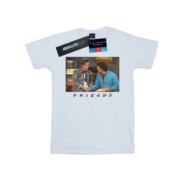 Friends Girls Ross And Chandler Handshake Cotton T-Shirt